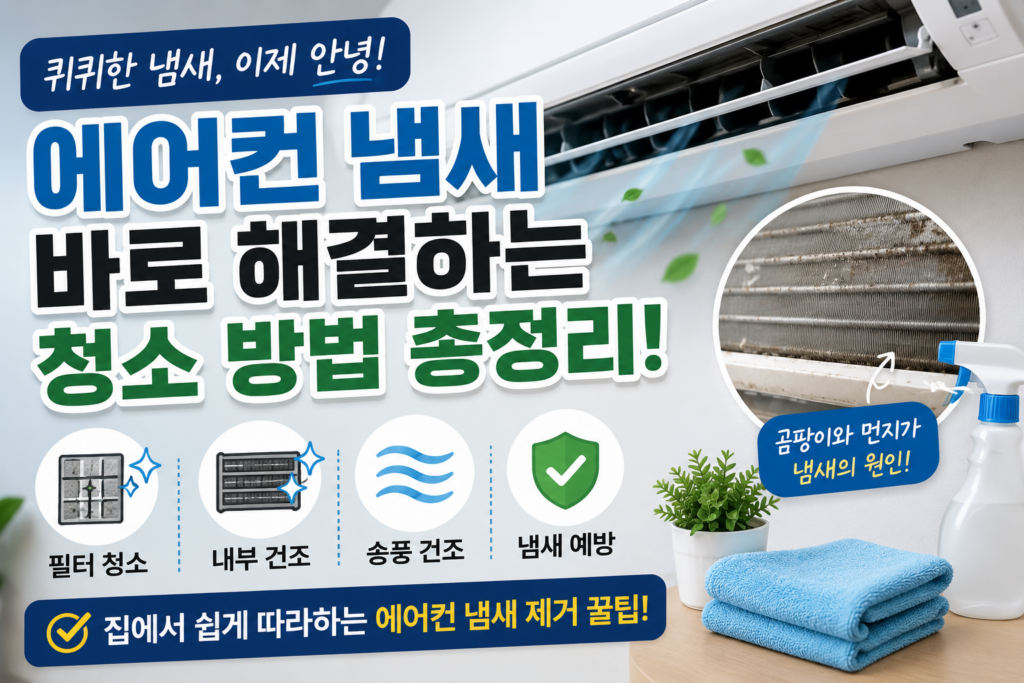 에어컨 냄새 제거하는 가장 쉬운 방법 총정리