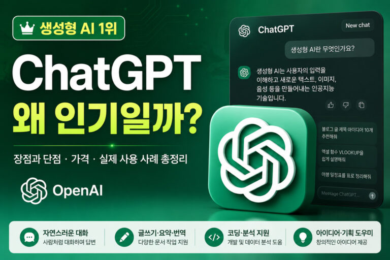 ChatGPT는 왜 가장 많이 사용할까? 장점과 단점 분석