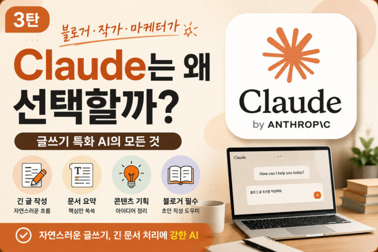 Claude는 왜 블로거들이 많이 사용할까? 특징 분석