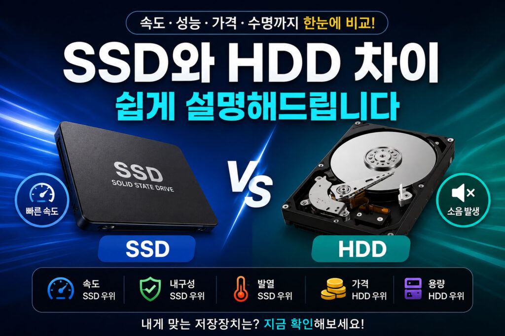 SSD와 HDD 차이
