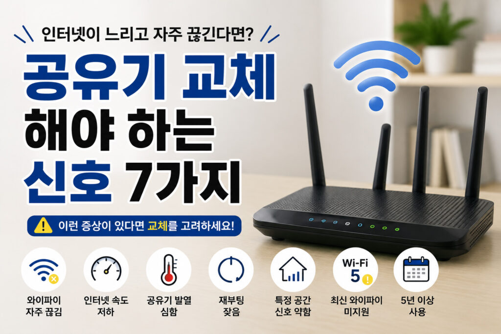 공유기 교체해야 하는 신호 7가지