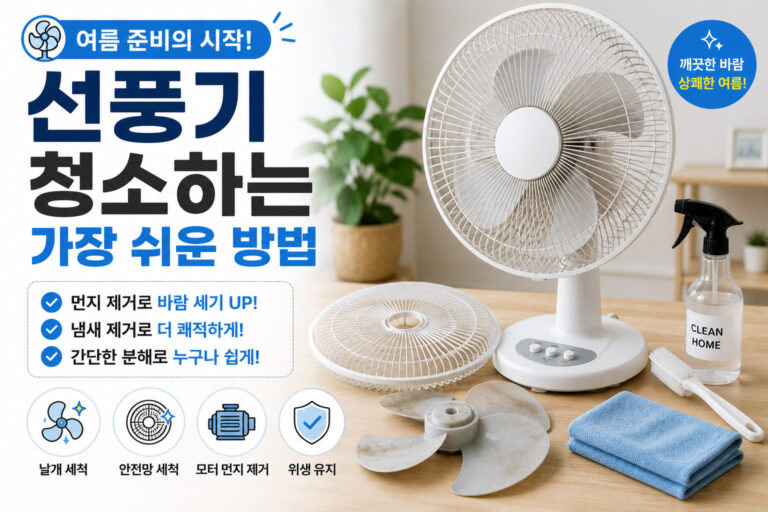 선풍기 청소하는 가장 쉬운 방법 총정리