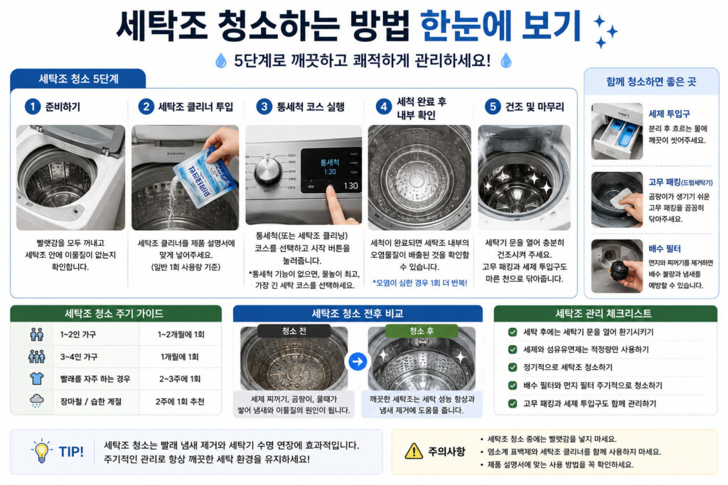 세탁조 청소 방법