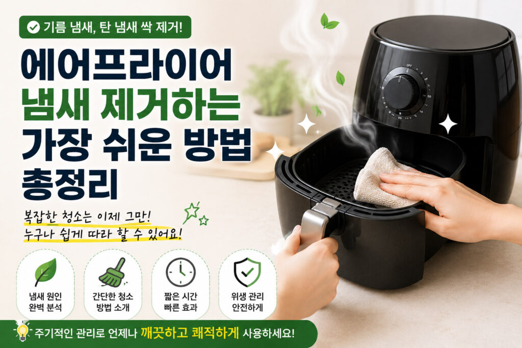 에어프라이어 냄새 제거하는 방법