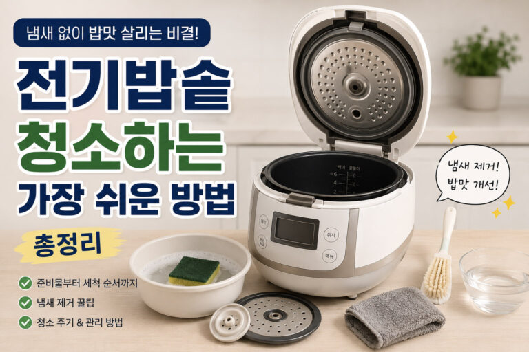 전기밥솥 청소하는 가장 쉬운 방법 총정리