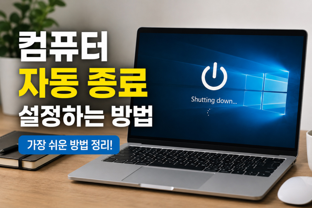 컴퓨터 자동 종료 설정하는 방법