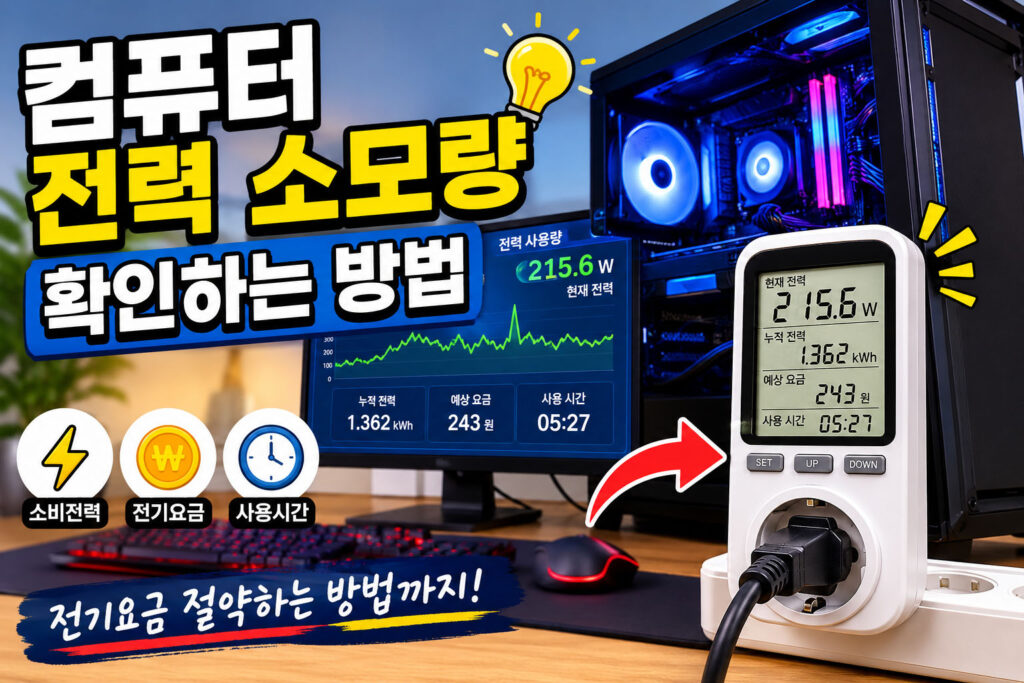 컴퓨터 전력 소모량 확인하는 방법