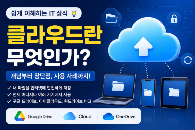 클라우드란 무엇인가 쉽게 설명해드립니다