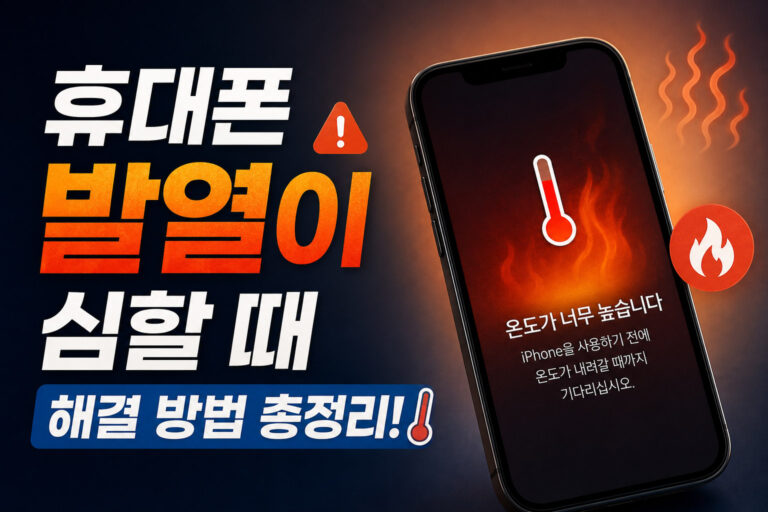 휴대폰 발열이 심할 때 해결 방법 총정리