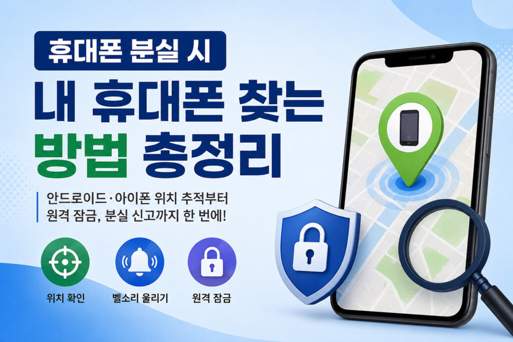 휴대폰 분실 시 내 휴대폰 찾는 방법 총정리