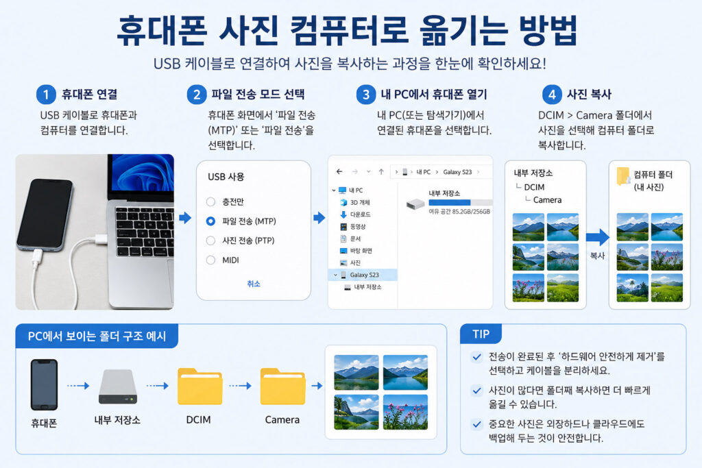 스마트폰 사진 백업 방법