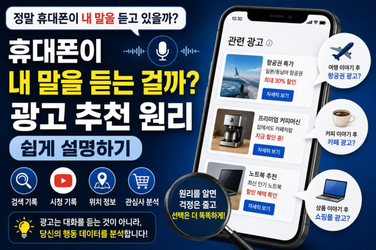휴대폰이 내 말을 듣는 걸까? 광고 추천 원리 쉽게 설명하기
